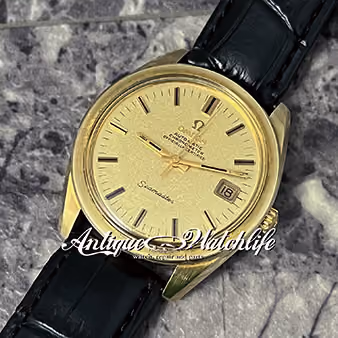 OMEGA シーマスター ゴールドサテンダイヤル
