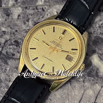 OMEGA シーマスター ゴールドサテンダイヤル