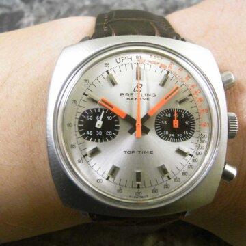 ブライトリング・BREITLING トップタイム クロノグラフ 手巻腕時計 背面