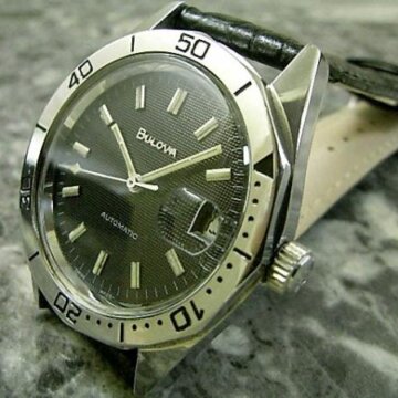 ブローバ(BULOVA) クルドパリ文字盤 ダイバー SS回転ベゼル 正面全体