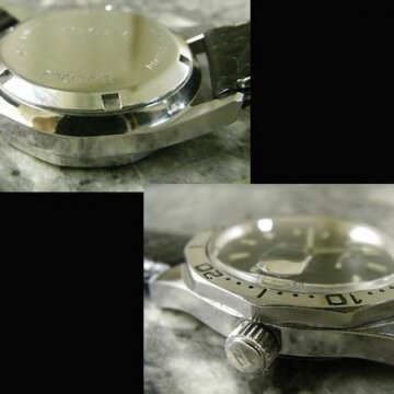 ブローバ(BULOVA) クルドパリ文字盤 ダイバー SS回転ベゼル 側面 リューズ