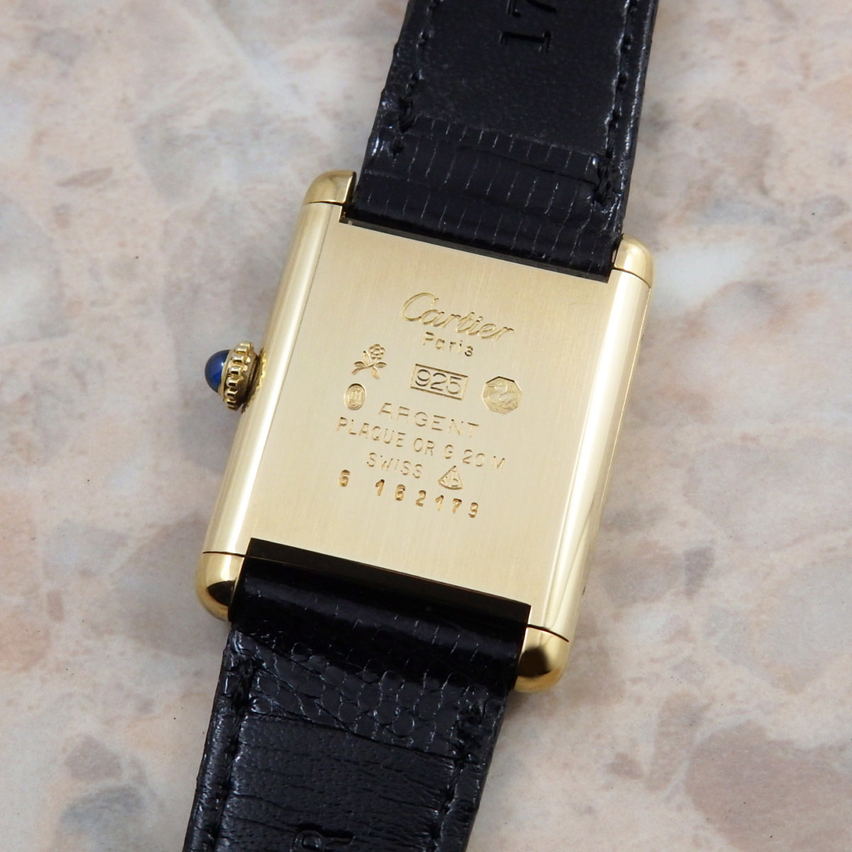 Cartier カルティエ ラピス クォーツ QUARTZ 置時計 動作確認済