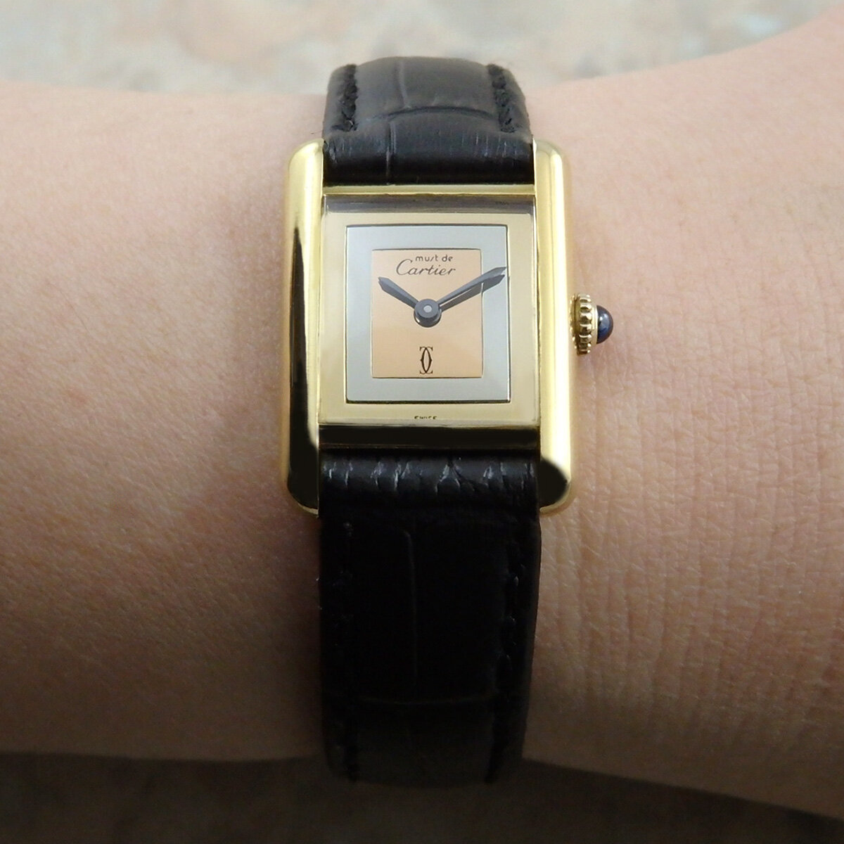 カルティエ CARTIER VINTAGE must TANK マストタンク 手巻 SM