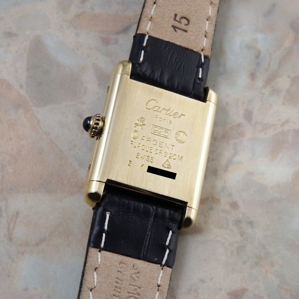 Cartier】カルティエ マストタンク LM手巻きホワイトローマ Pre