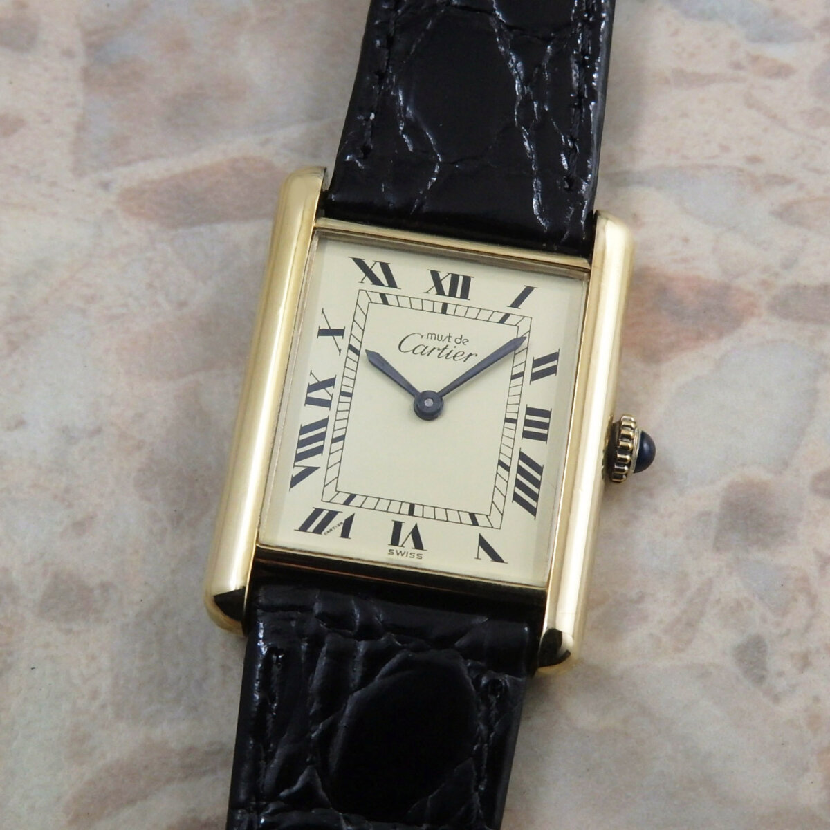 Cartier カルティエ マストタンク Sv925 手巻き 腕時計