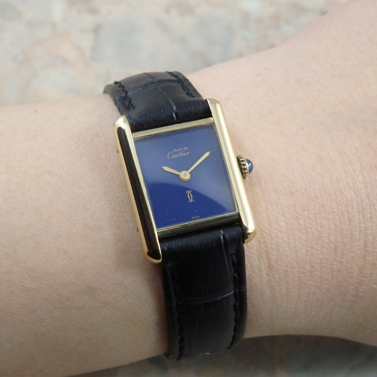 カルティエ CARTIER ヴィンテージ VINTAGE must TANK ラピスブルー