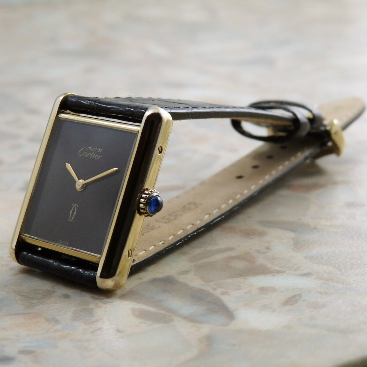 Cartier】カルティエ マストタンク LM手巻きホワイトローマ Pre