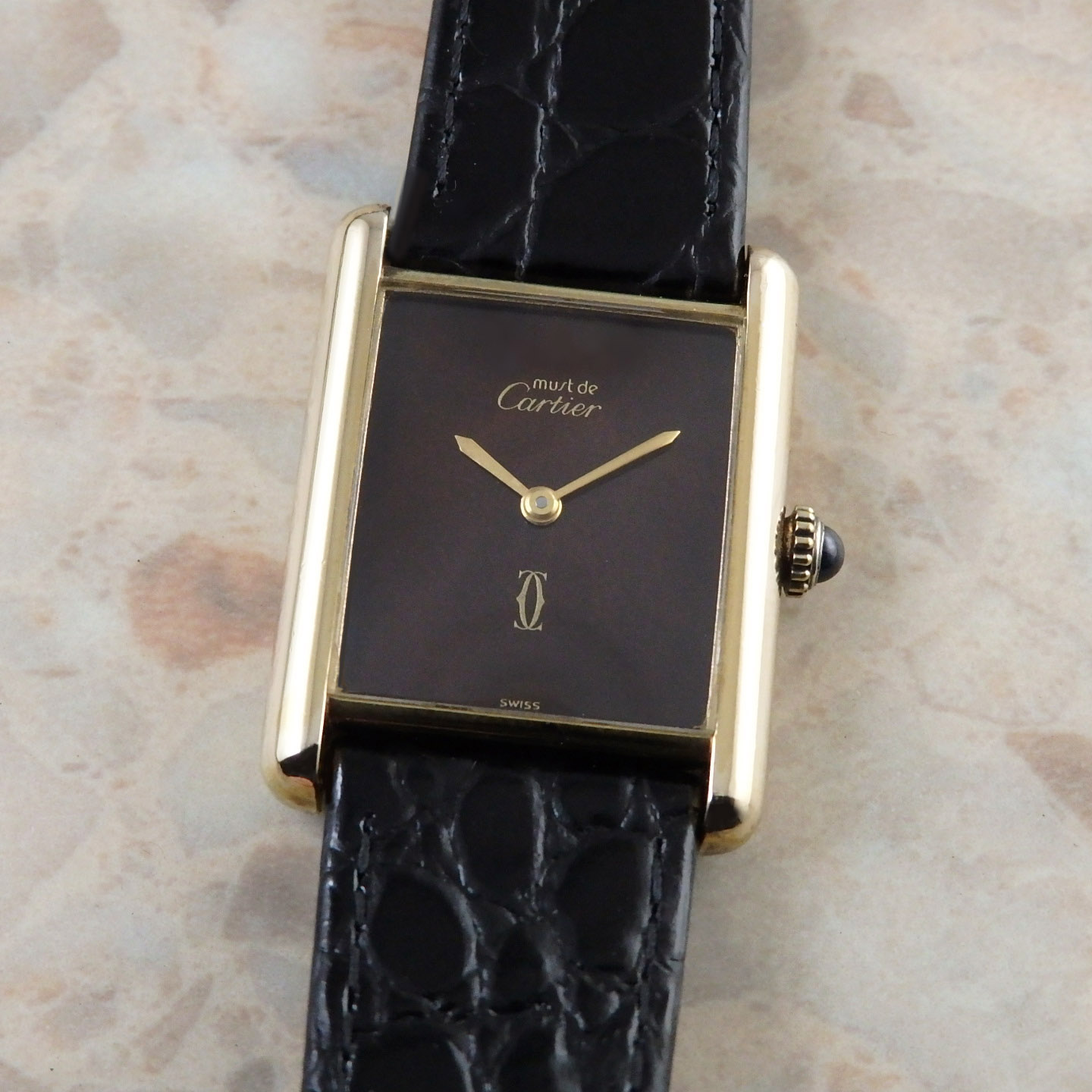 【仕上済/OH済】カルティエ マストタンク LM 手巻き式 極美品 ヴィンテージ アンティーク メンズ Cartier 時計 腕時計 【送料無料】