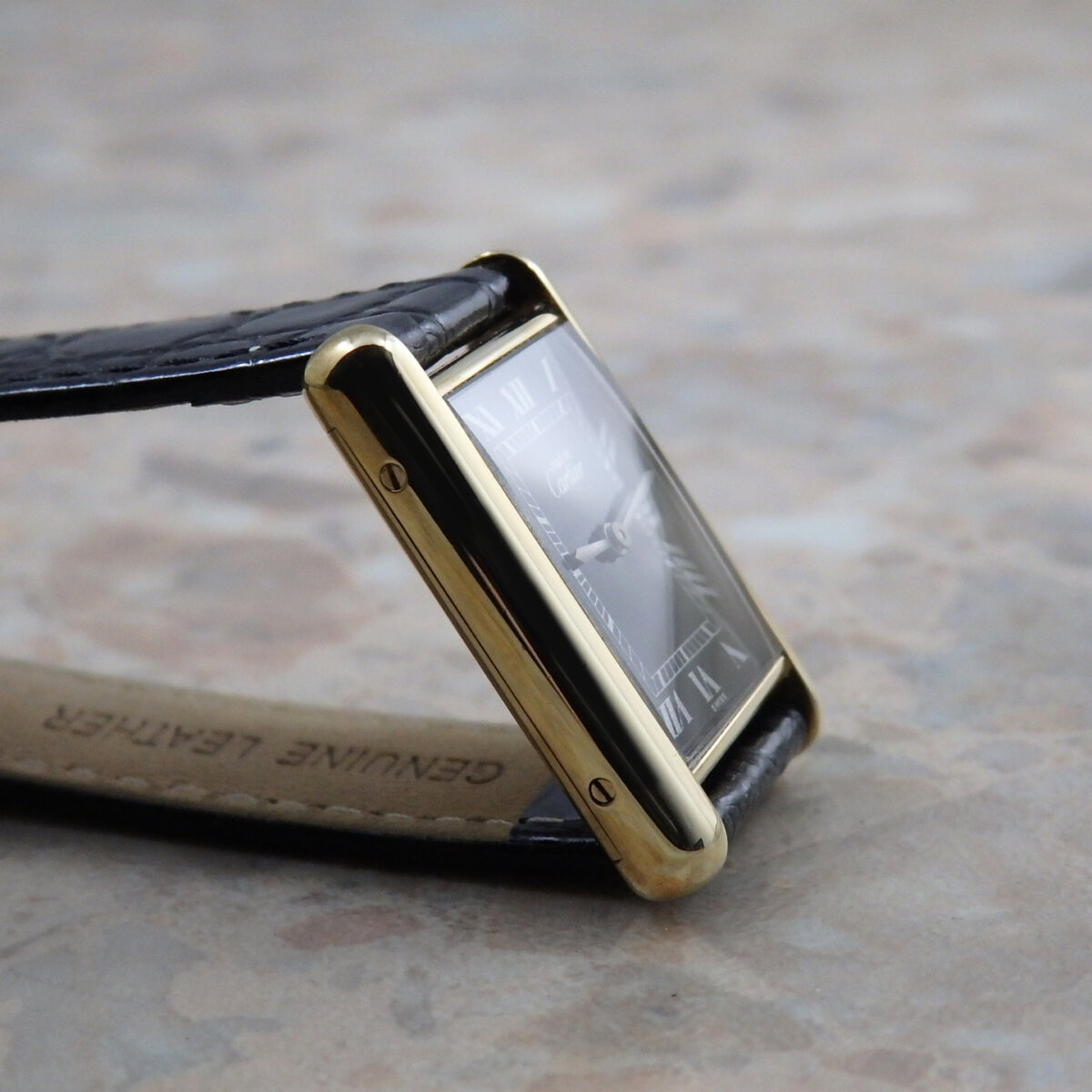 マスト ドゥ カルティエ マストタンク 希少 LM ブラック ダイヤル