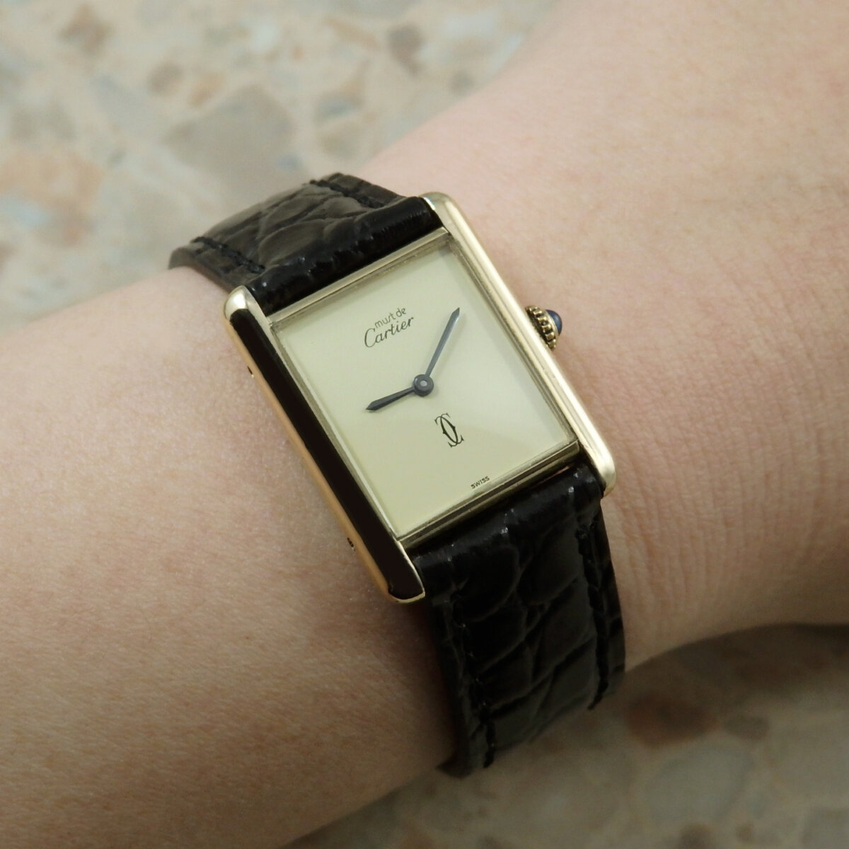 カルティエ Cartier マストタンク LM アイボリーダイヤル 手巻 タイプ 
