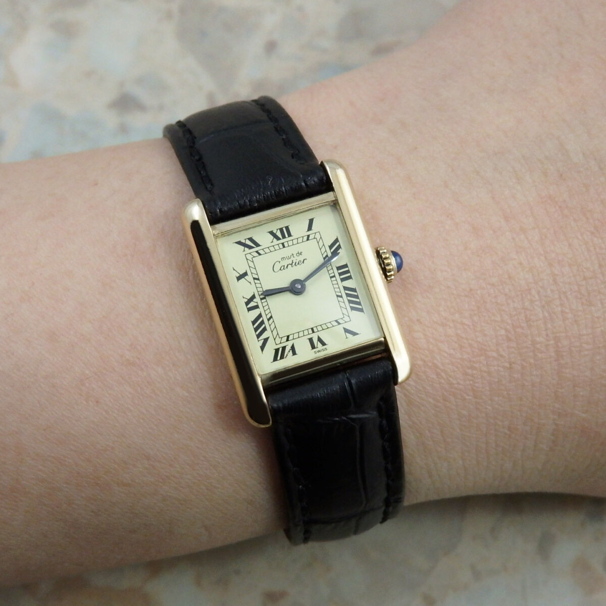 カルティエ Must Tank Cartier マスト タンク ヴェルメイユ ローマ