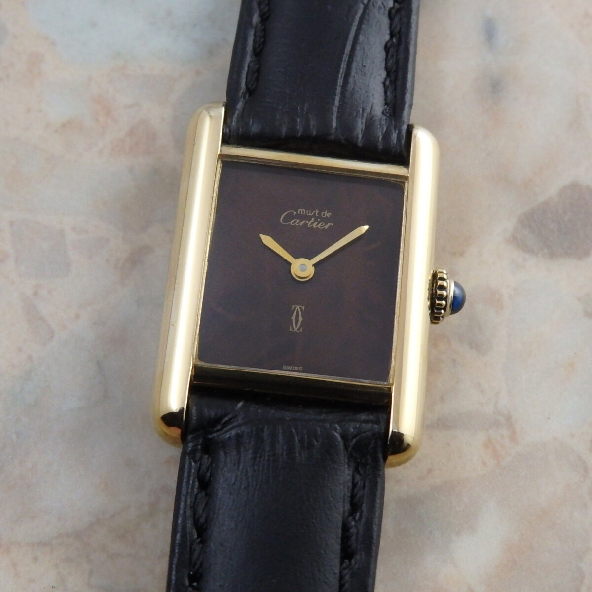 Cartier TANK MUST 時計　文字盤時計