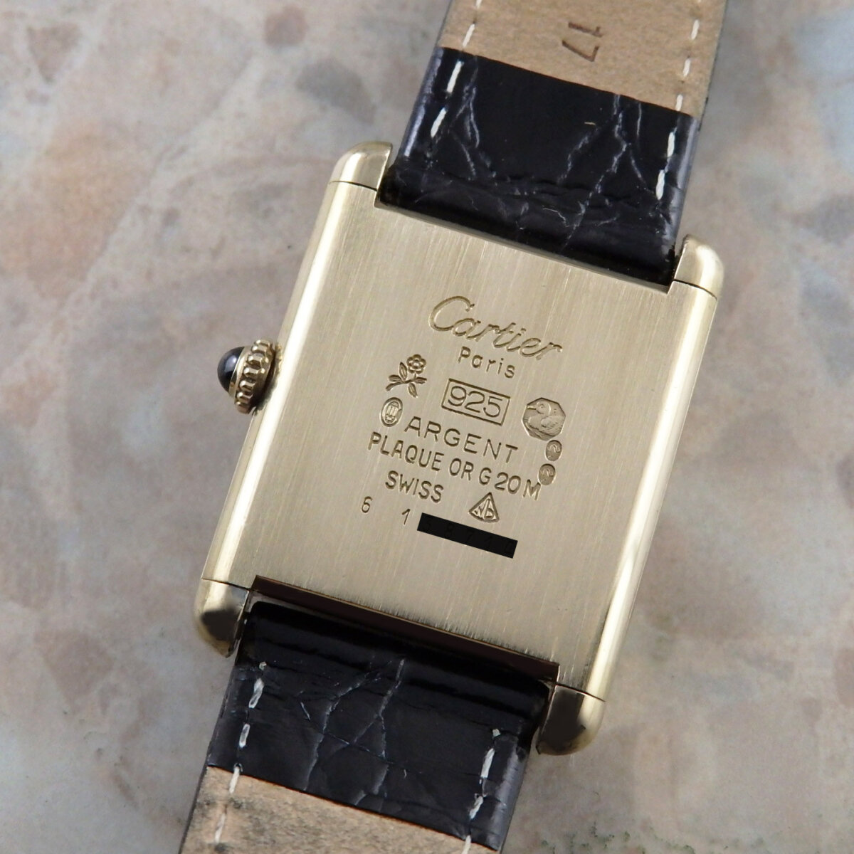 【難あり不動品】Cartier カルティエ　マストタンクLM 手巻き時計 カルティエ cartier｜マストタンク LM｜手巻き・1980年代製