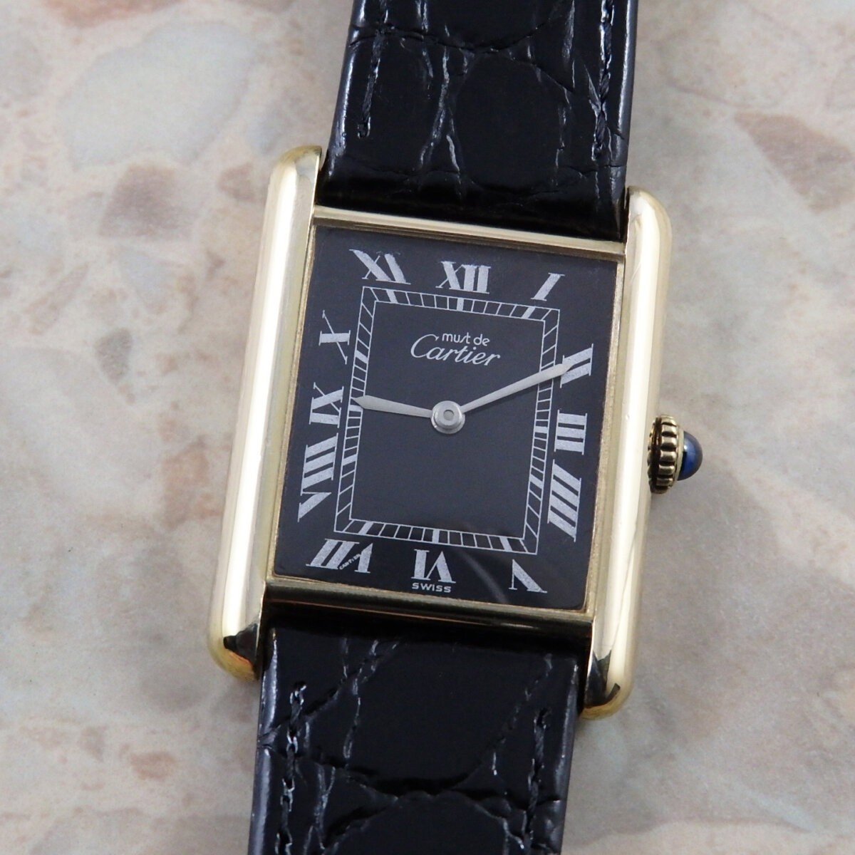 Cartier TANK MUST 時計　文字盤時計