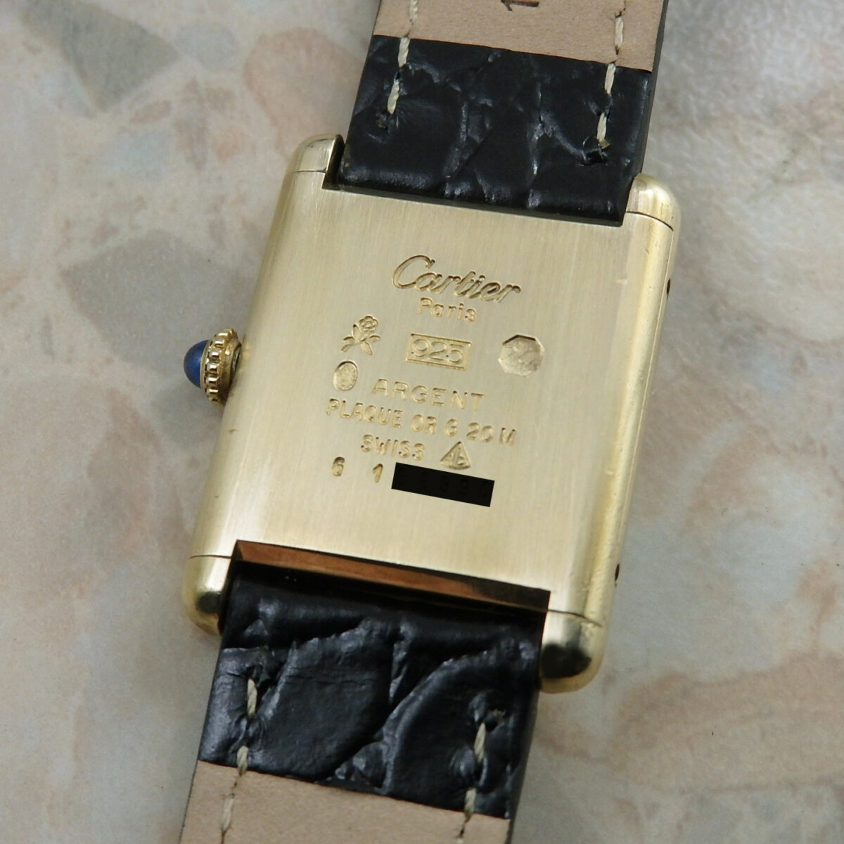 定番高品質CARTIER カルティエ ヴィンテージ マストタンク 腕時計レディース腕時計 レザーベルト　ゴールド マストタンク
