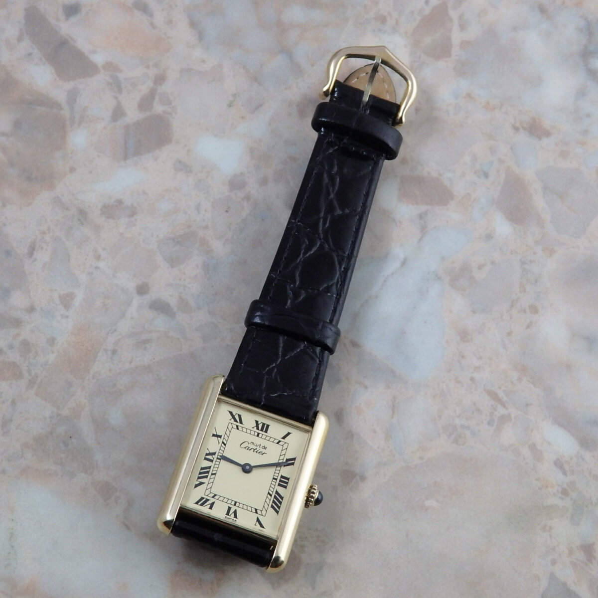 カルティエ マストタンク LM Cartier Tank 手巻き式