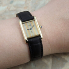 
                        カルティエ must de Cartier Tank SM Trinity stripe 手巻き:画像6
                  