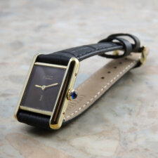 
                        カルティエ マストタンク SM 手巻き式 希少 マホガニー ヴィンテージ アンティーク 時計 Cartier Tank:画像1
                  