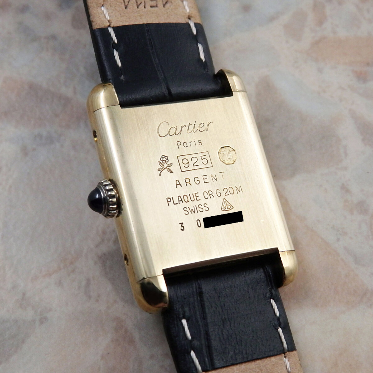 カルティエ マストタンク SM アイボリー プレーン ダイヤル