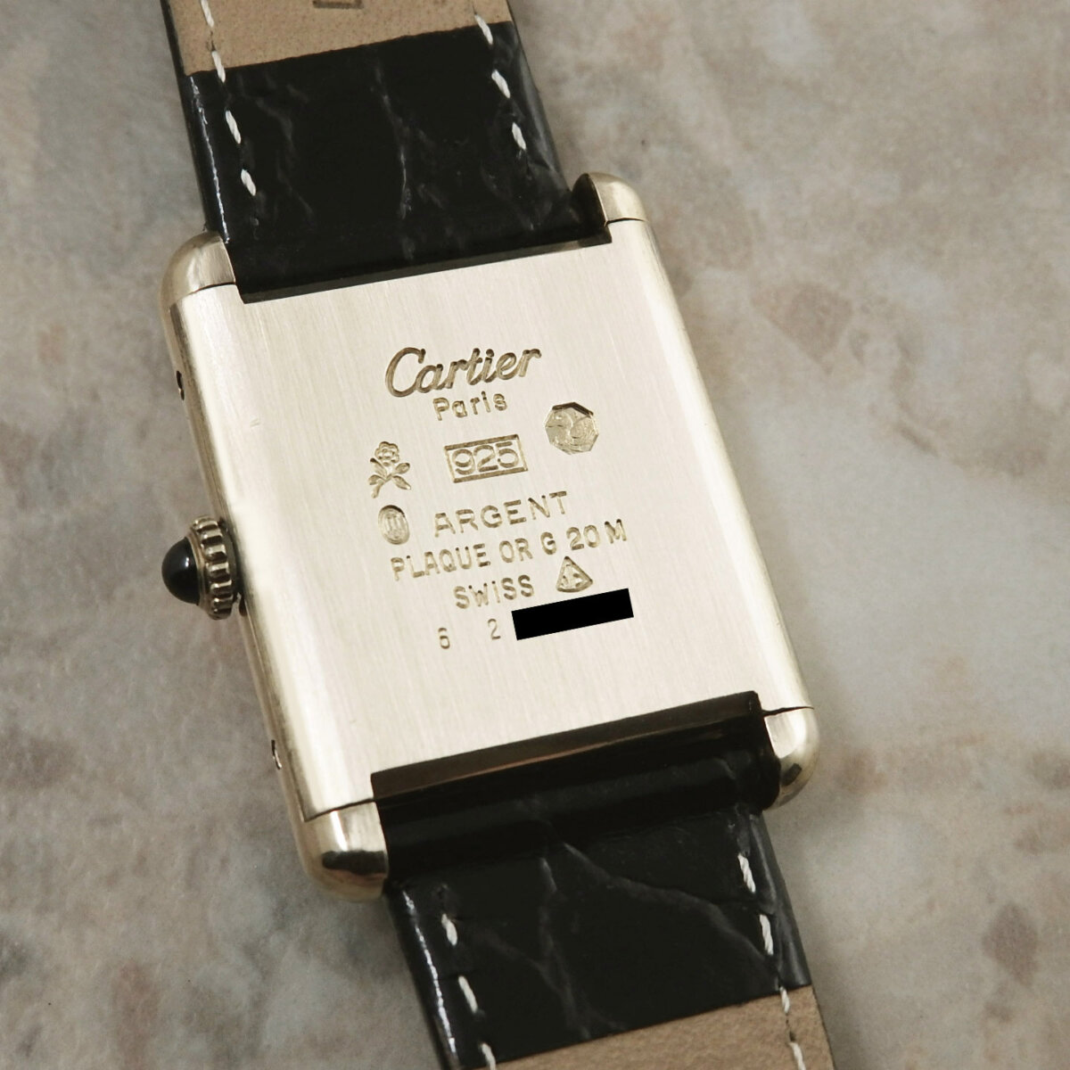 カルティエ Cartier マストタンク LM アイボリー ローマ 手巻き