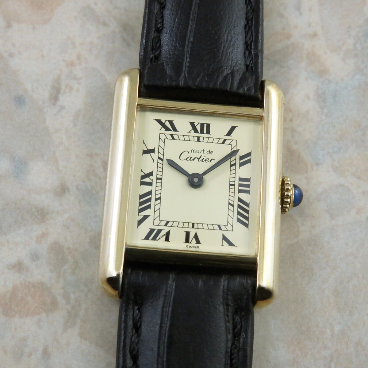 Cartier マスト タンク SM 手巻き式 レディース 腕時計