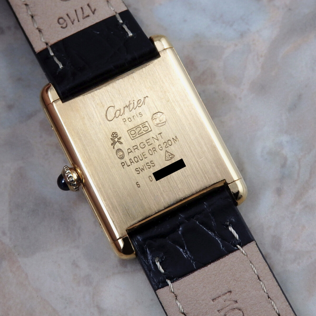 カルティエ マストタンク LM 手巻き ヴィンテージ ウォッチ メンズ