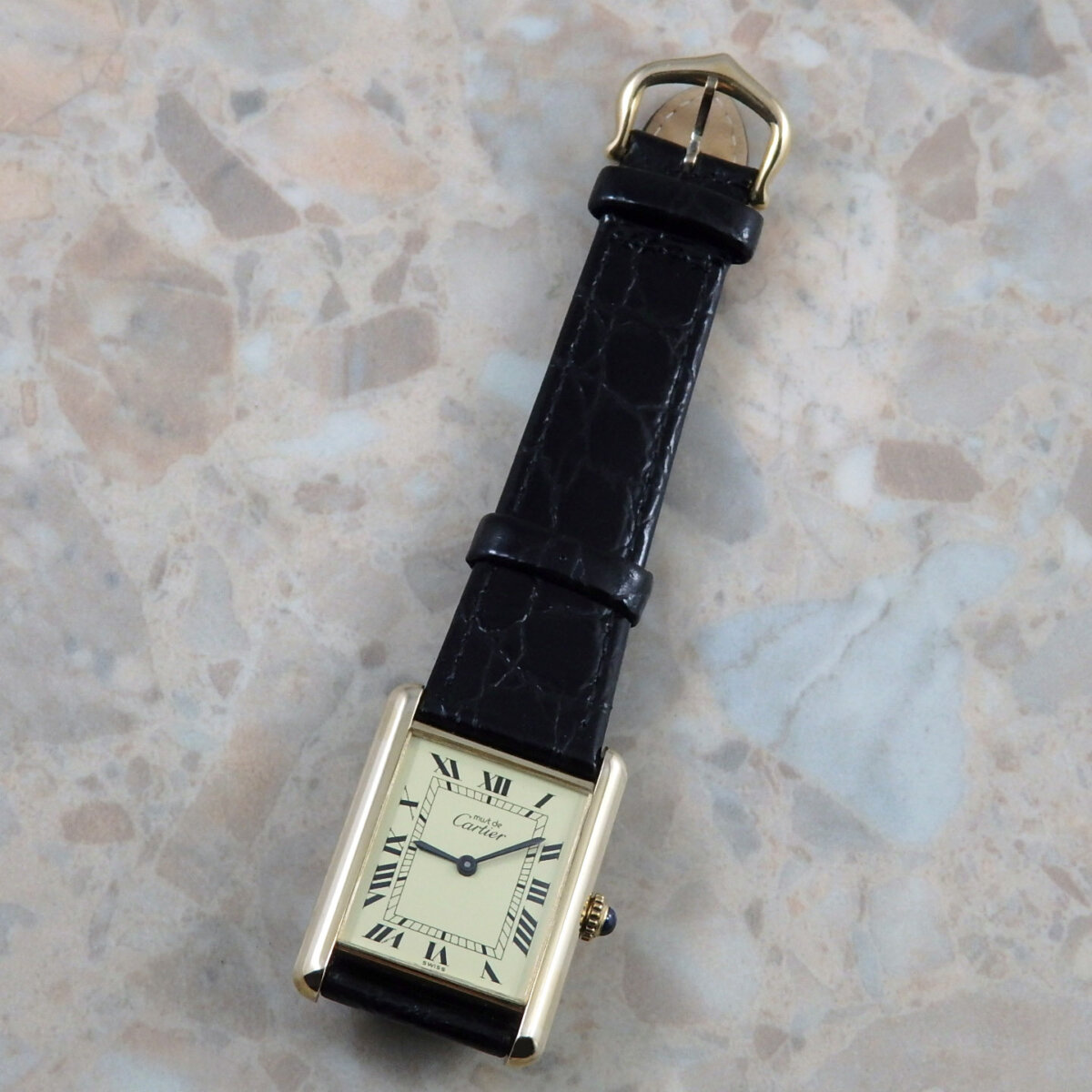 カルティエ マストタンク LM 手巻き式 ヴィンテージ メンズ 腕時計  