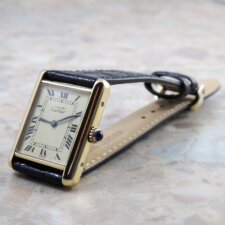 
                        カルティエ マストタンク LM 手巻 ヴィンテージ アンティーク メンズ 腕時計 Cartier Tank 時計:画像1
                  