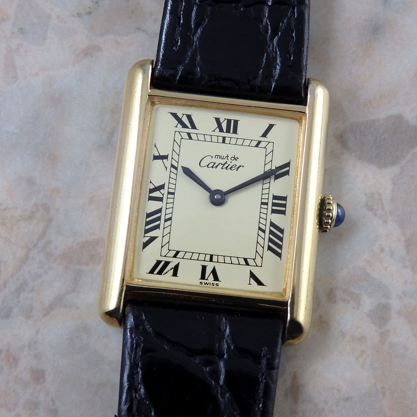 カルティエ マスト タンク LM 手巻き式 ヴィンテージ メンズ 時計
