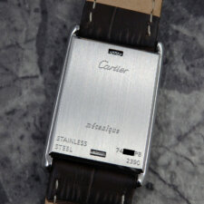 
                        カルティエ タンクバスキュラント LM ギョーシェ ホワイト ROMAN DIAL:画像4
                  