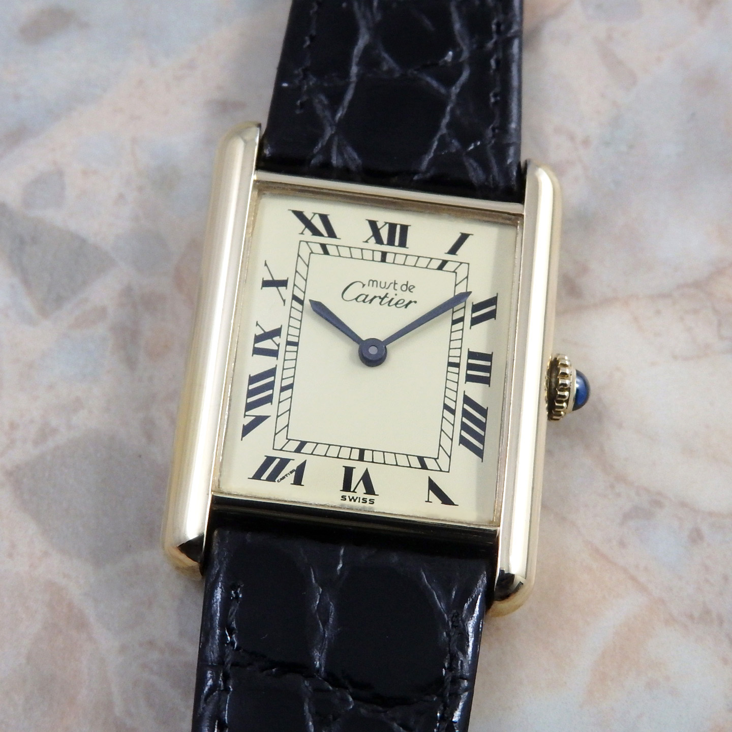 カルティエ マスト タンク LM 手巻き式 ヴィンテージ メンズ 時計