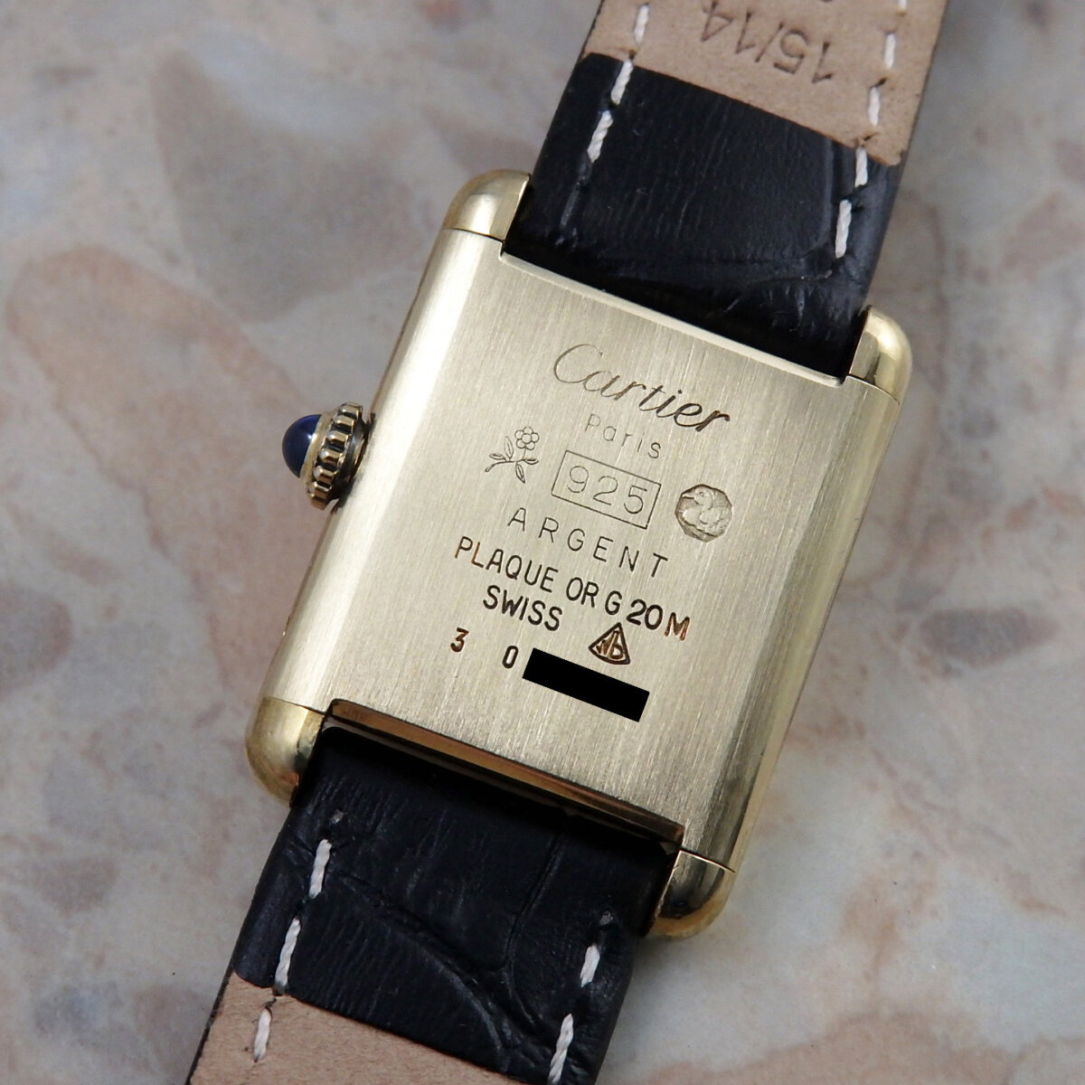 カルティエ Cartier マストタンク ヴェルメイユ ヴィンテージ W1004054 レディース ホワイト グレー SV925 クォーツ Must Tank 90248622 カルティエ CARTIER マストタンク ヴェルメイユ SM 腕時計 時計