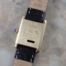 
                        カルティエ マストタンク SM 手巻き レディース ブラック 黒文字盤 Cartier コンプリートサービス済:画像5
                  