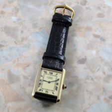 
                        Cartier マスト タンク LM 手巻き ヴィンテージ アンティーク 時計 メンズ 腕時計 カルティエ Must Tank ウォッチ アイボリーローマン:画像4
                  