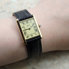 
                        Cartier マスト タンク LM 手巻き ヴィンテージ アンティーク 時計 メンズ 腕時計 カルティエ Must Tank ウォッチ アイボリーローマン:画像6
                  