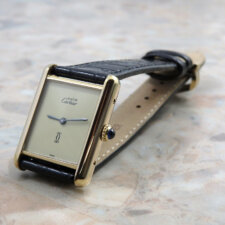 
                        カルティエ Cartier マストタンク LM クリーム アイボリー 手巻き式 アンティーク ヴィンテージ メンズ 時計:画像1
                  