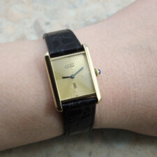 
                        カルティエ マスト タンク 希少 サンレイ LM 手巻き ヴィンテージ Cartier Tank:画像6
                  