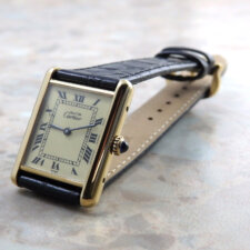 Cartier マスト タンク LM 手巻き式 ヴィンテージ アンティーク 時計 メンズ 腕時計 カルティエ Must Tank ウォッチ アイボリーローマ:画像1