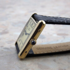 Cartier マスト タンク LM 手巻き式 ヴィンテージ アンティーク 時計 メンズ 腕時計 カルティエ Must Tank ウォッチ アイボリーローマ:画像2