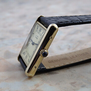 Cartier マストタンク LM ローマ 手巻き式 VINTAGE 背面