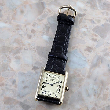 Cartier マストタンク LM ローマ 手巻き式 VINTAGE 正面全体
