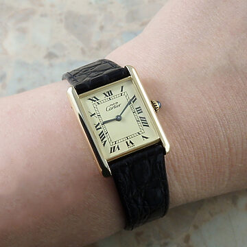 Cartier マストタンク LM ローマ 手巻き式 VINTAGE 試着イメージ