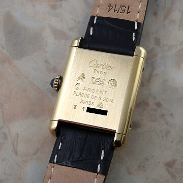 カルティエ マストタンク SM 手巻き サンレイ文字盤 レディース腕時計 CARTIER 時計 ムーブメント