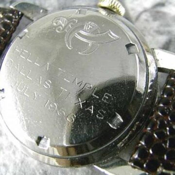ギャレット(GALLET) RACINE フリーメーソン パワーリザーブ コンビケース 背面
