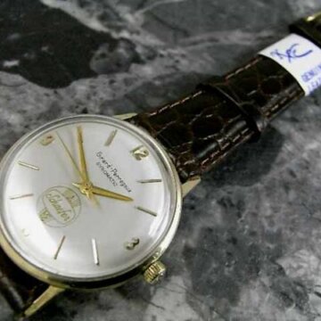 ジラールペルゴー ジャイロマチック 14KT金無垢ケース シェーファーWネームダイヤル Girard-Perregaux 正面全体