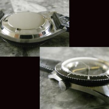 ギャレット(GALLET) RACINE ダイバー 回転ベゼル ボンベイ・ミラーダイアル 側面 リューズ