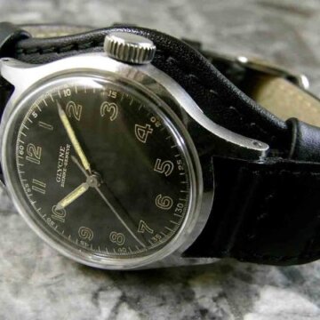 グリシン ミリタリーダイアル センターセコンド 1960年代 正面全体