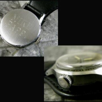 グリシン ミリタリーダイアル センターセコンド 1960年代 背面