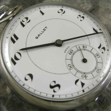 ギャレット・GALLET 懐中時計 エクセルシオパーク 琺瑯文字盤 希少 正面全体