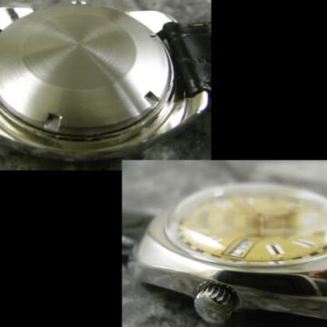 ギャレット(GALLET) RACINE デイデイト 自動巻き 1970年代 側面 リューズ